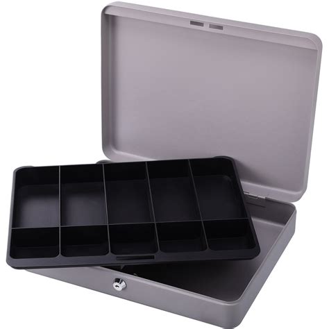 sparco all-steel locking cash box with tray|Sparco All.